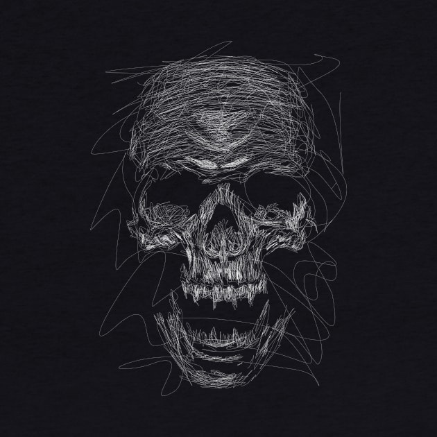 Skull Scribble by leotamaro